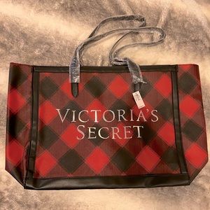 Victoria Secret red and black plaid bag - Christmas 2021